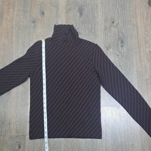 Hugo Boss Black and Brown Turtleneck Top
